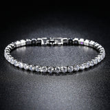 Trendy AAA Tennis Bracelet For Women Girls Luxury Micro Crystal Braslet Gold Silver Color Chain Bracelet&Bangles Jewelry Gift