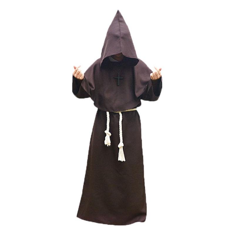 Medieval Monk Priest Christian Friar Missionary Cosplay Robe