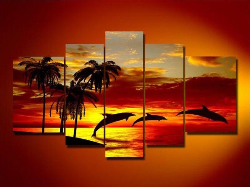 F&S Diamond Painting Store 5 Li¨¨ge Dolphins & Sunset