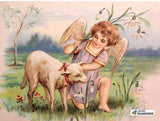 F&S Diamond Painting Kit A Girl And Her Lamb