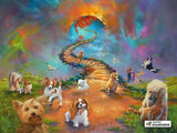 F&S Diamond Painting Kit All Dogs Go To Heaven Bold Sky