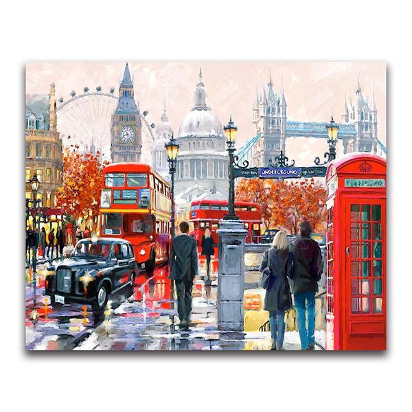 F&S Diamond Painting Store Big Ben and People in the City