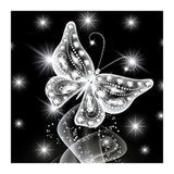F&S Diamond Painting Store Black and White Butterfly