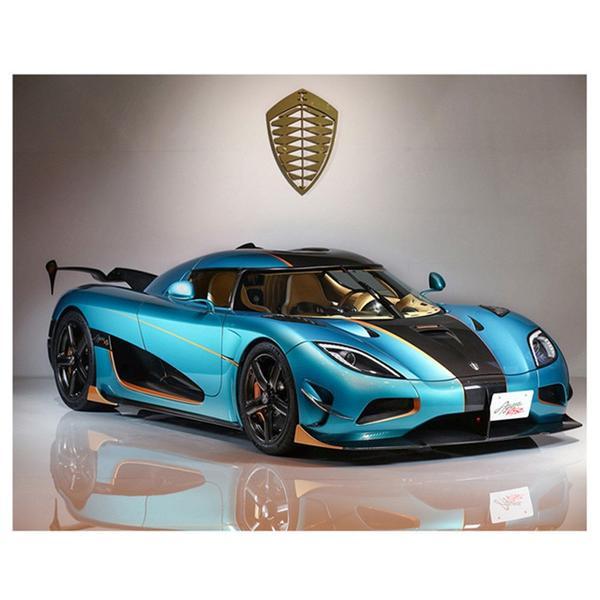 F&S Diamond Painting Store Blue Sports car