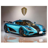 F&S Diamond Painting Store Blue Sports car