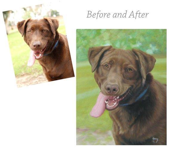 Personalized Oil Painting From Photos, handcraft art on Canvas-Show Case ISN101564-20