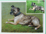 F&S Gift Store Hand Painted Animal Pet Dog Portrait Oil Painting On Canvas ,Custom Oil Painting Wall Art Home Decor