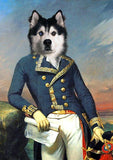 F&S Gift Store Marquis de Lafayette - Pet Portrait - Custom Renaissance Pet Dog/Cat Portraits - Digital personalized portrait painting