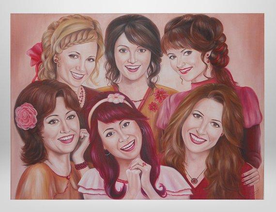 Personalized Oil Painting From Photos, handcraft art on Canvas-Show Case GHC101025-36