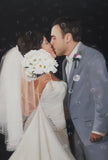 F&S Gift Store Custom Bride and Groom Portrait Oil Painting on Canvas (from photo)
