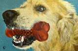 F&S Gift Store Gift idea for doglover pet owner, Pet portrait custom, Original painting for animal hospital customers, pet groomer vet dog sitter boarder