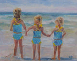 F&S Gift Store Child Portrait, Portrait of Child, Child at the beach, Custom Portrait, Painting Back View, Birthday Gift, Paint my photo, Christmas Gift