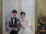 F&S Gift Store Wedding Painting, Custom wedding portrait, Custom portrait Painting from photo, Wedding gift, Anniversary Gift