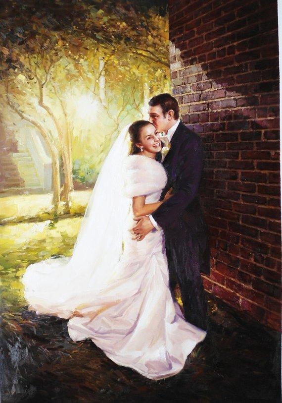 Personalized Oil Painting From Photos, handcraft art on Canvas-Show Case FFE102592-24