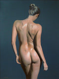 F&S Gift Store Nude portrait, Portrait from photo, Canvas painting, Hyperrealism , Ready to hang, Certificate attached, Erotic Art, 31.5 x23.6 in