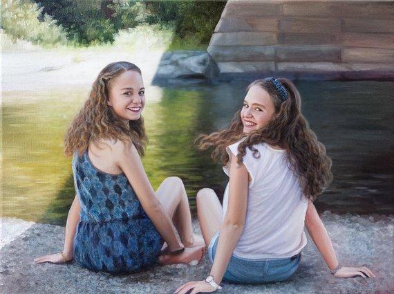 Personalized Oil Painting From Photos, handcraft art on Canvas-Show Case RJN101415-20