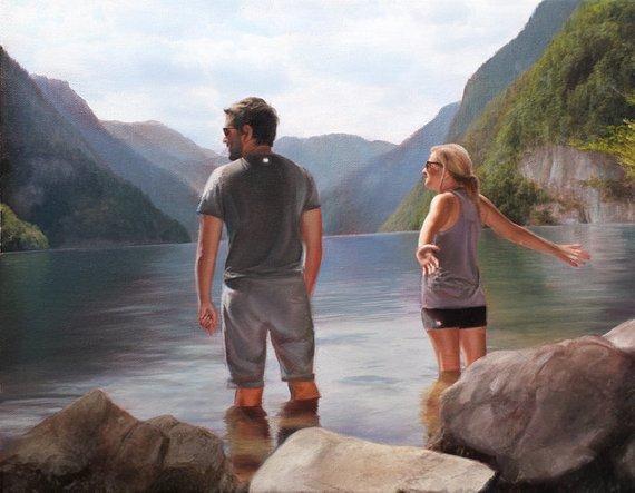 Personalized Oil Painting From Photos, handcraft art on Canvas-Show Case RJN101413-12