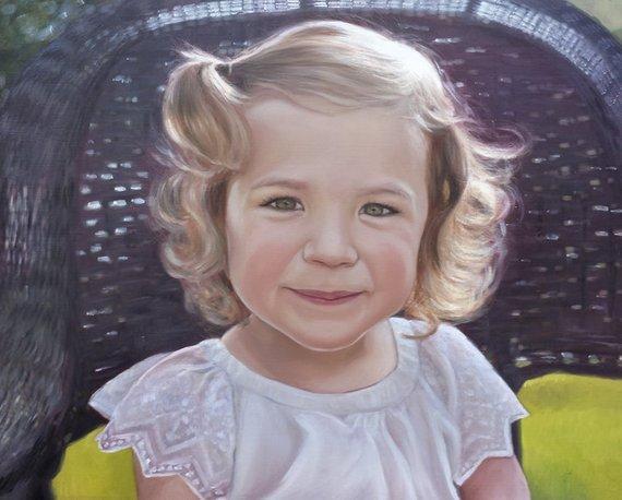 Personalized Oil Painting From Photos, handcraft art on Canvas-Show Case KFM101293-48
