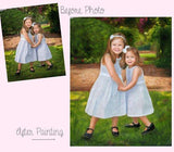 F&S Gift Store Children Custom Portrait-oil painting-custom portrait from photo-custom portrait painting-commission portrait-child portrait-Custom ETSY