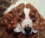 F&S Gift Store Spotted Spaniel, CUSTOM Pet Portrait Oil Painting by puci, 10x12"