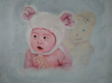 F&S Gift Store Custom Children Oil Portrait Painting from photography, Oil Portrait Commission, 100% Hand Painted On Canvas, FREE SHIPPING WORLDWIDE