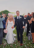 F&S Gift Store Custom Wedding Portrait Oil Painting on Canvas (from photo)