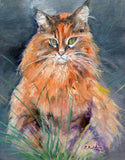 F&S Gift Store Made to Order - Commission me - Custom Portrait of your Pet, 6"x6" framed Oil Painting, small painting of your Cat, Dog, Rabbit etc.