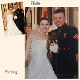 F&S Gift Store Wedding Custom Military Portrait. Veterans Portrait, American Heroe Portrait,Custom Portrait, Wedding Portrait, War Portrait, Oil Painting