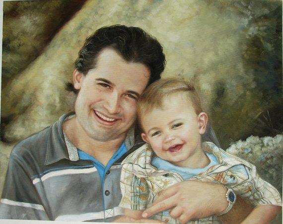 F&S Gift Store Children Custom Portrait-oil painting-custom portrait from photo-custom portrait painting-commission portrait-child portrait-Custom ETSY
