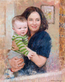 Personalized Oil Painting From Photos, handcraft art on Canvas-Show Case HLA101479-48