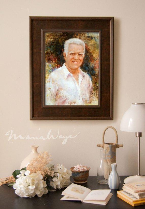 Personalized Oil Painting From Photos, handcraft art on Canvas-Show Case OJK100917-36