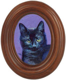F&S Gift Store Custom Pet Portrait in Oil, 3" x 2.5" from your photo in an oval frame (approx. 5" x4").
