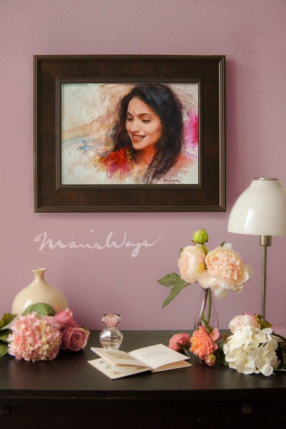 Personalized Oil Painting From Photos, handcraft art on Canvas-Show Case SRG100996-48