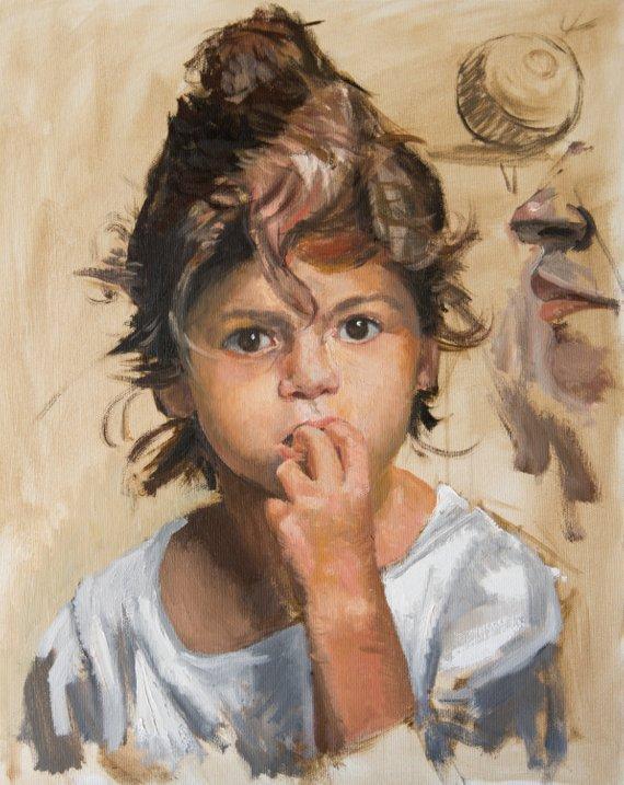 Personalized Oil Painting From Photos, handcraft art on Canvas-Show Case JHC101349-36
