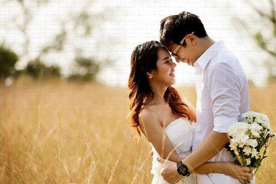 F&S Gift Store Wedding portrait / Couples portrait / photo - Custom , Personalized, Oil Painting Effect, Canvas Print or Printable, the choice is yours!