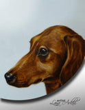 F&S Gift Store Custom pet portrait. dog portrait, cat portrait, oil, acrylic on canvas, porcelain plates, animals by Lana Arkhi