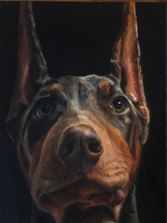 F&S Gift Store 9" x 12" Custom Pet Portrait Oil Painting
