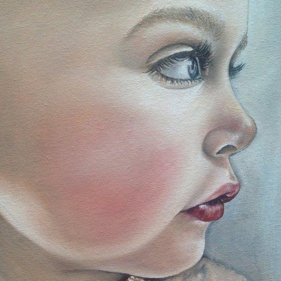 F&S Gift Store Customized Portrait Oil Painting // Custom Child Portrait // Unique Gift and Keepsake