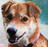 F&S Gift Store Shiba Inu Pet Portrait - Custom Dog Portrait - Shiba Inu Painting from your Photo - Portraits by NC
