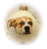 F&S Gift Store Dog portrait painting - custom dog portrait on 4 inch Christmas ornaments