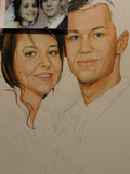 F&S Gift Store Family Wedding Portrait - Personalized anniversary gift portrait - Wedding gift - Oil Painting - Couple portrait