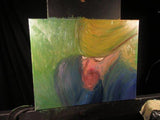 F&S Gift Store Solicitous Man, 20x16 (art,original,custom,man,oil,hat,impression,portrait,maxwellbrown,painting)