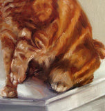 F&S Gift Store Kitty Cat Treats, CUSTOM Pet Portrait oil portrait paintings by puci, 10x12"