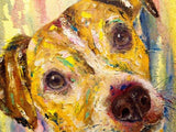 F&S Gift Store Custom painting dog Pet portrait from photo Impasto dog painting Personalized art gift Wall art canvas pet Customized painting For kids room