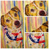 F&S Gift Store Custom painting dog Pet portrait from photo Impasto dog painting Personalized art gift Wall art canvas pet Customized painting For kids room