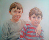 F&S Gift Store Child Portrait,Oil Portrait Of Kids,Custom Portrait, Еthnic мotive,Portrait By Order,From Picture,Portrait For Gift,Oil On Canvas