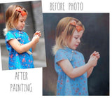 Personalized Oil Painting From Photos, handcraft art on Canvas-Show Case TIN100427-12