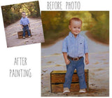 Personalized Oil Painting From Photos, handcraft art on Canvas-Show Case TIN100427-12