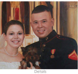 F&S Gift Store Wedding Custom Military Portrait. Veterans Portrait, American Heroe Portrait,Custom Portrait, Wedding Portrait, War Portrait, Oil Painting