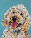 F&S Gift Store large pet portrait custom painting of dog
